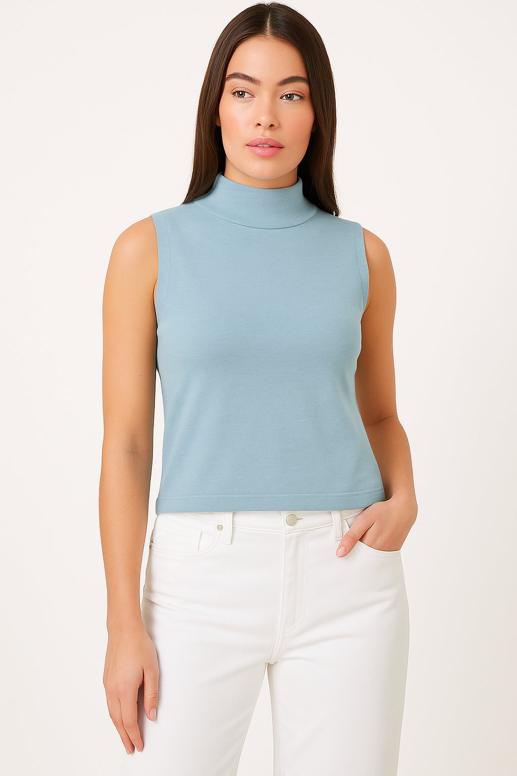 Blue Soft woolen top