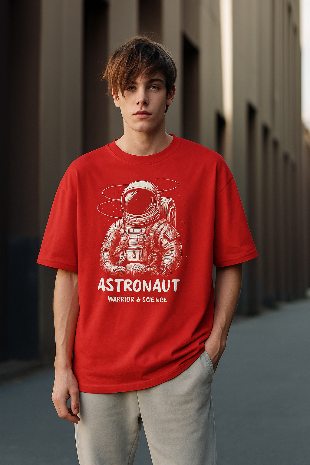 Astronaut  Oversized Tee for Teenage