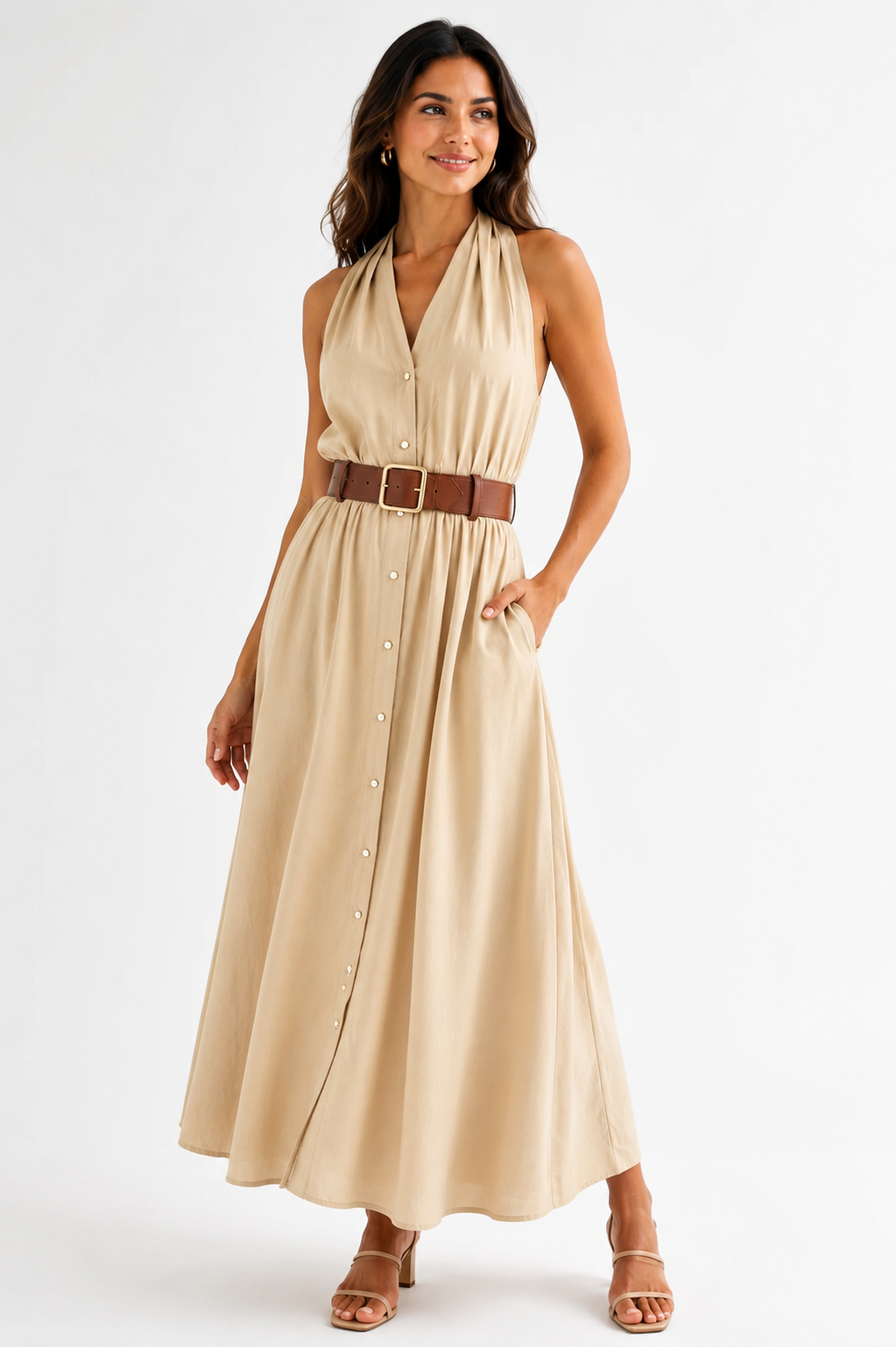 Beige_Cotton_Long_dress