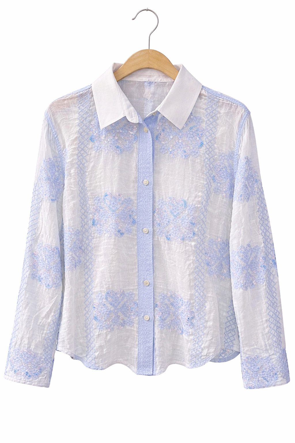 Cotton Embroidered Soft linen Shirt