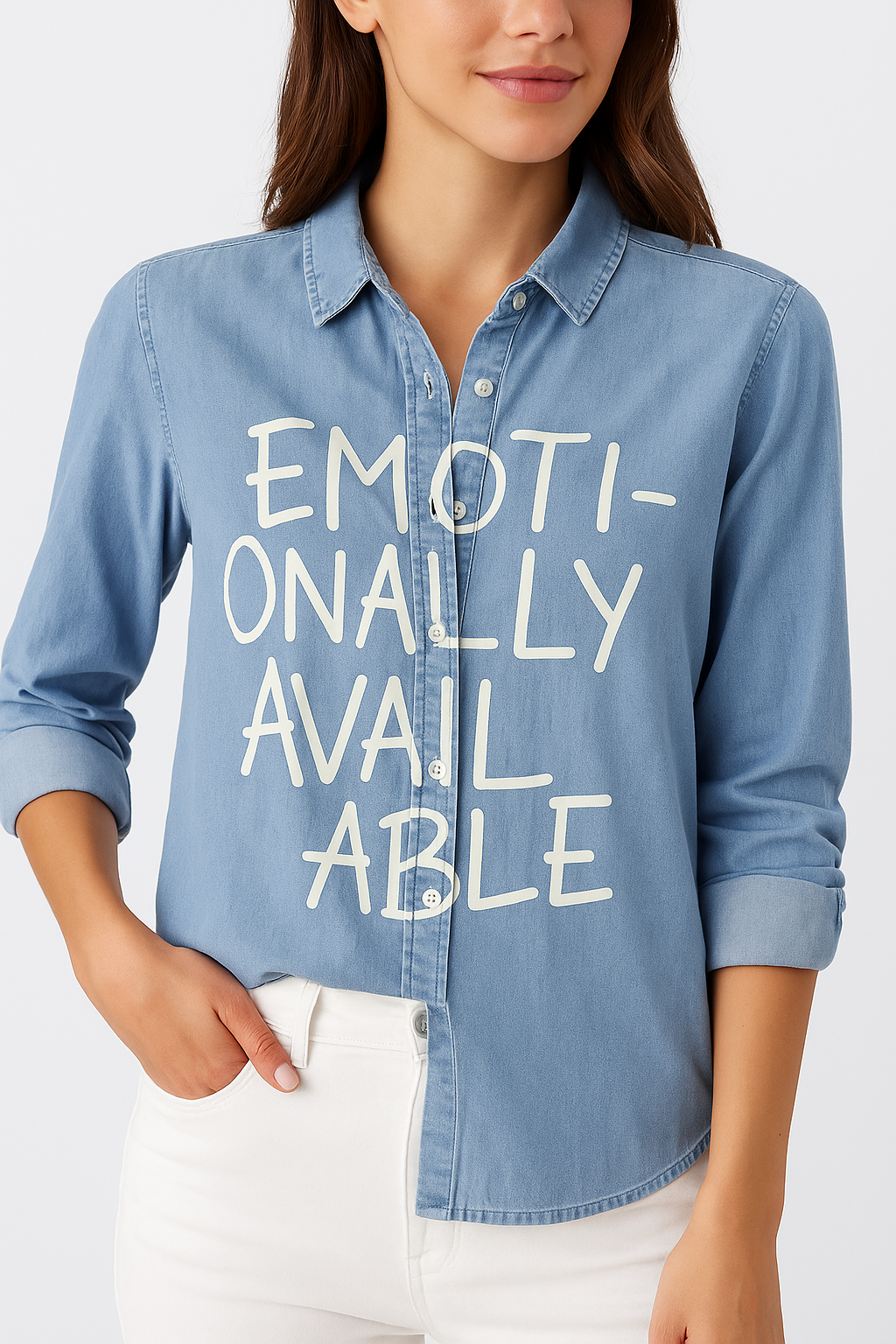 Denim Free Size Shirt for Women