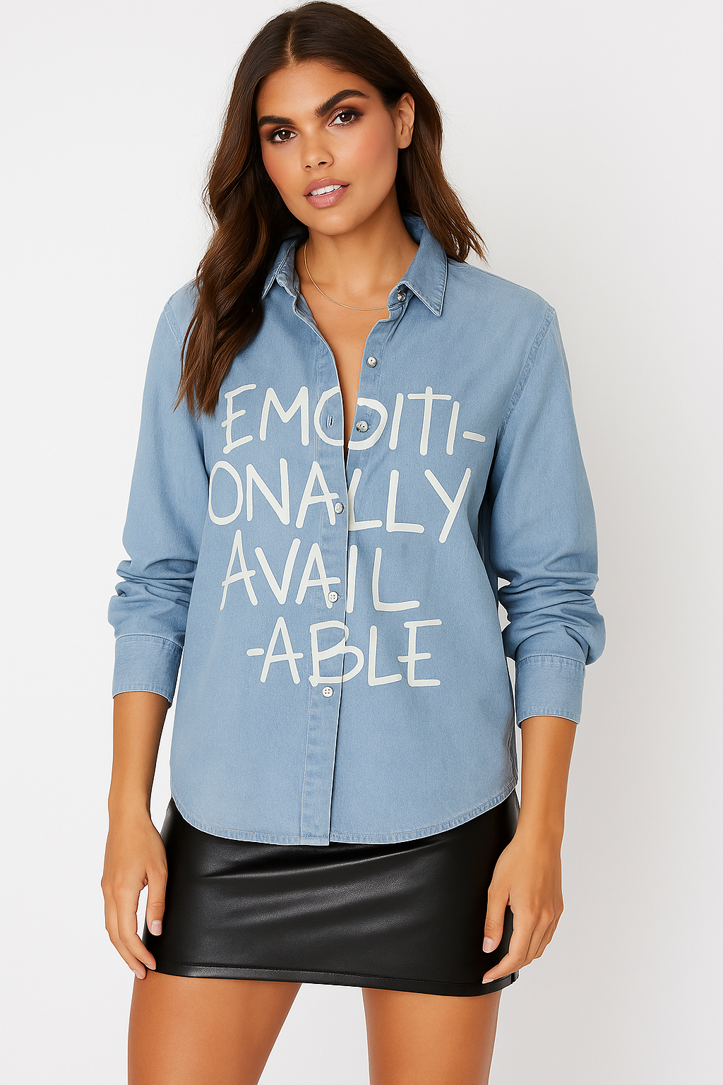 Denim Free Size Shirt for Women