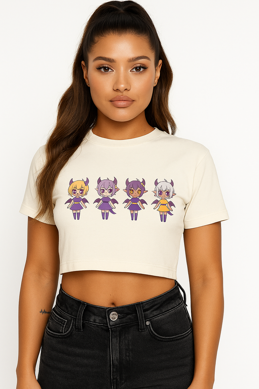 Off-White Cropped Top for Women