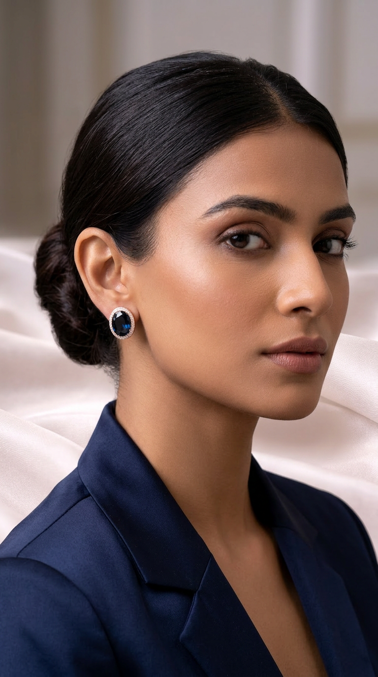 Blue Sapphire Earrings