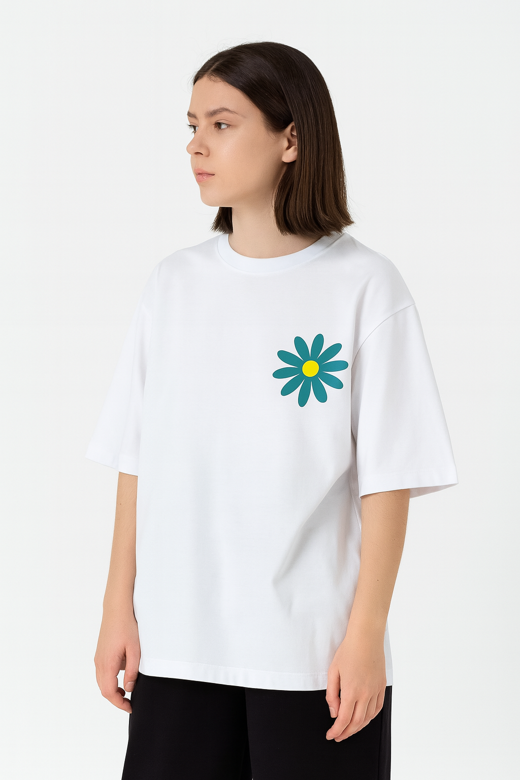 Minimalist Flower- Oversized  for Teenage