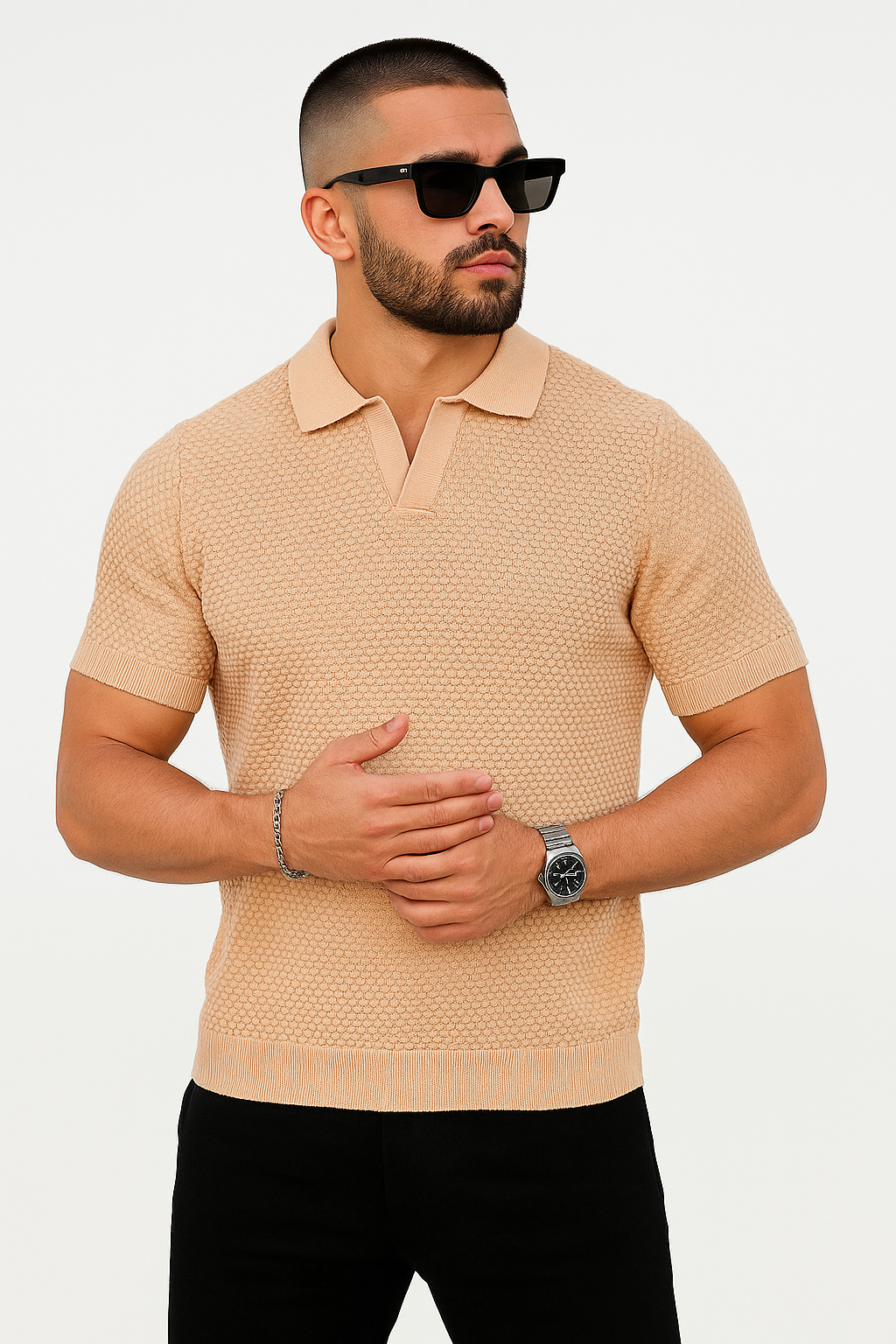 Light Brown Polo Shirt