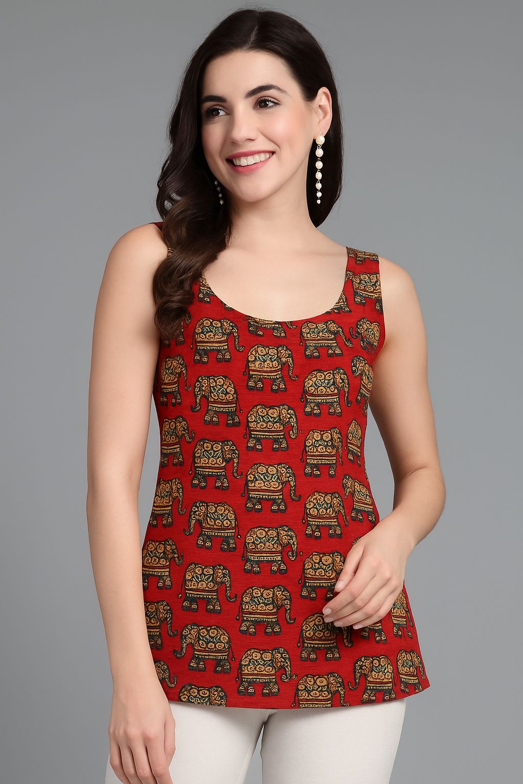 Printed short Jaipuri Kurti