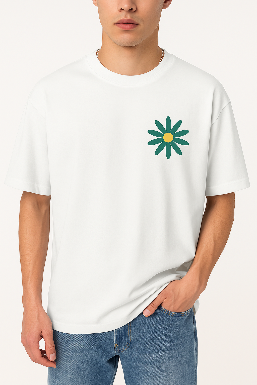 Minimalist Flower- Oversized  for Teenage