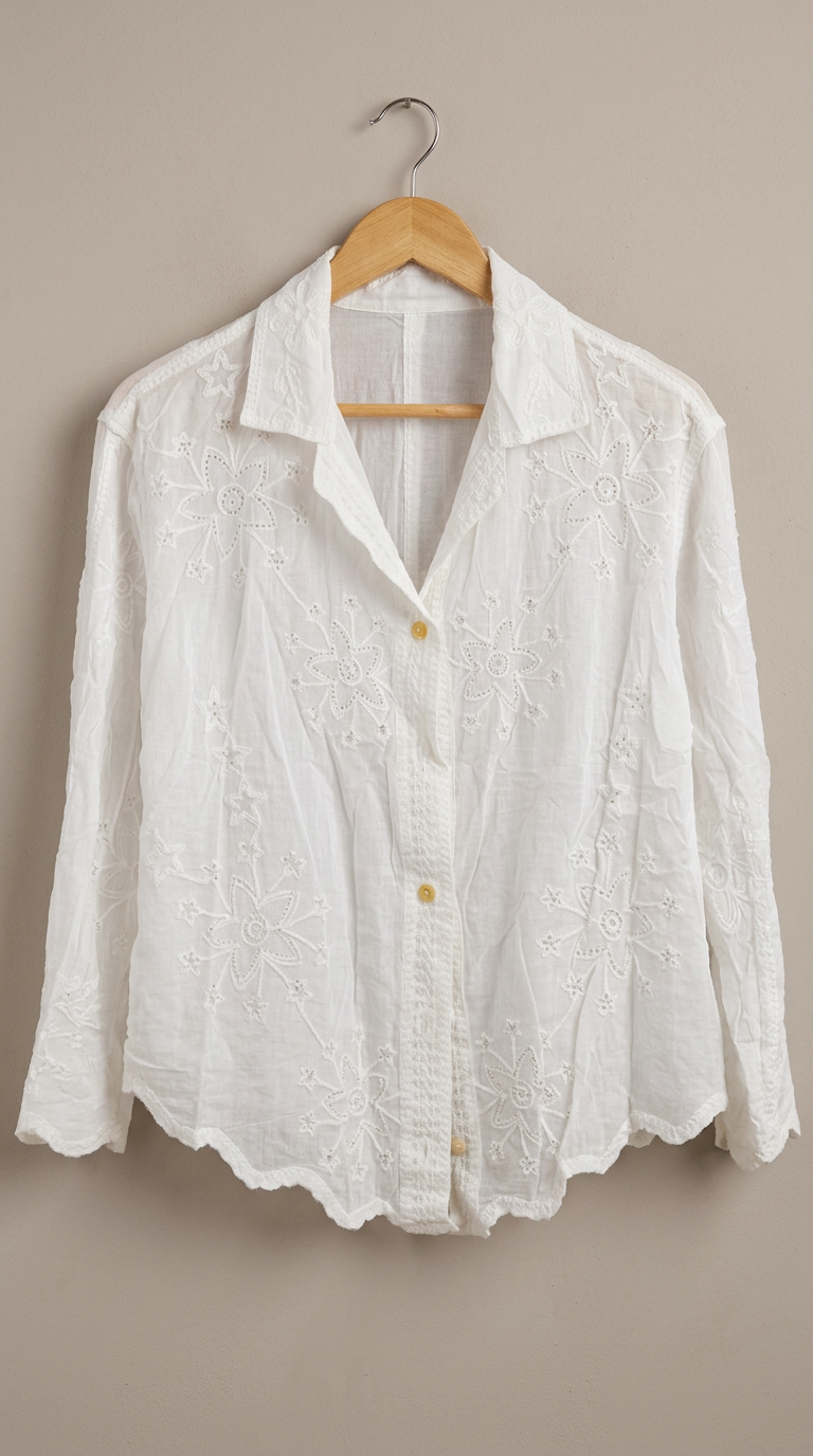 Long sleeves casual cotton shirt