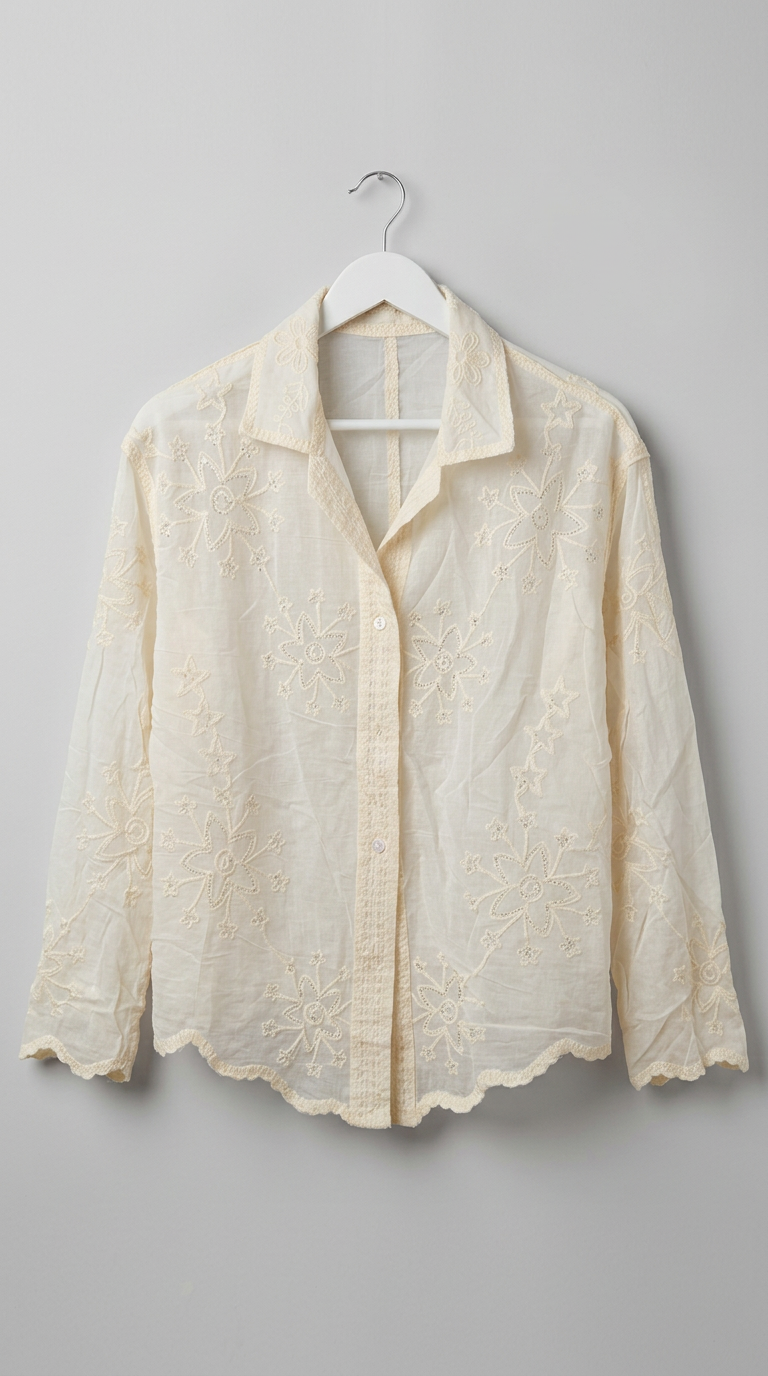 Long sleeves casual cotton shirt
