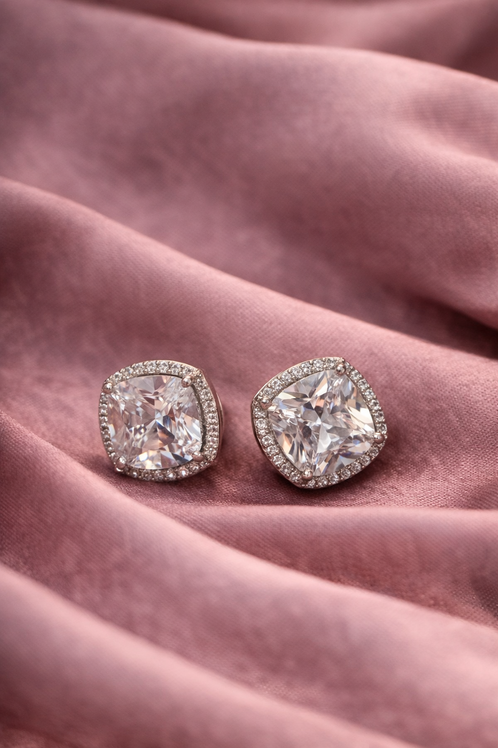 Elegant Diamond Stud Earrings