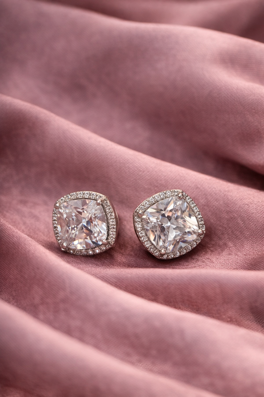 Elegant Diamond Stud Earrings