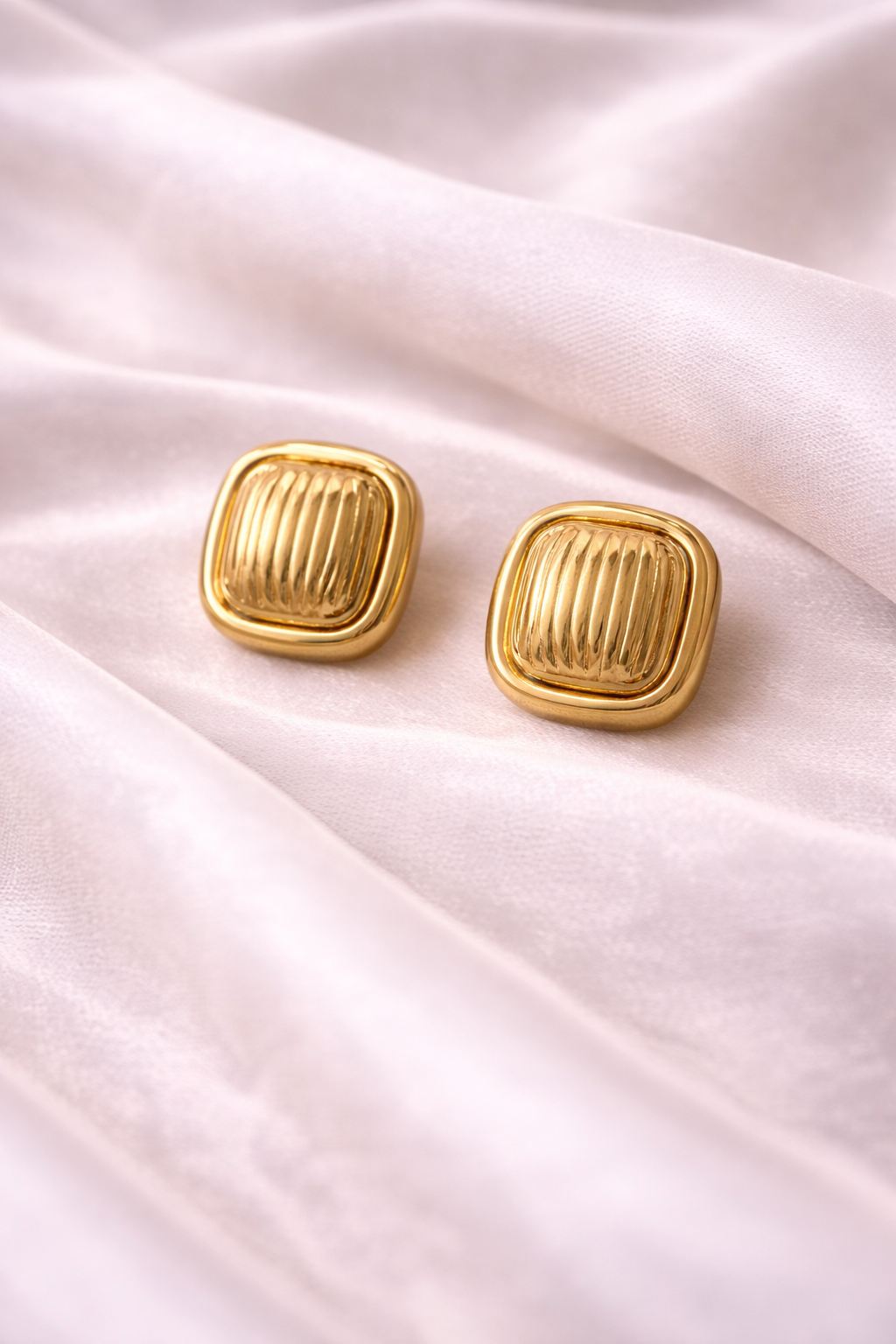 Elegant Gold Stud Earrings