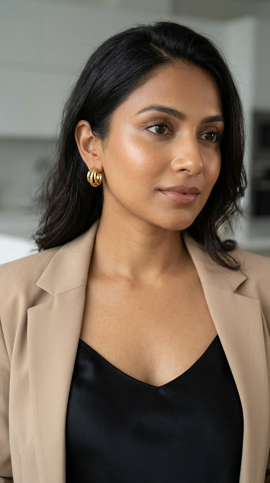 Elegant Gold Hoop Earrings