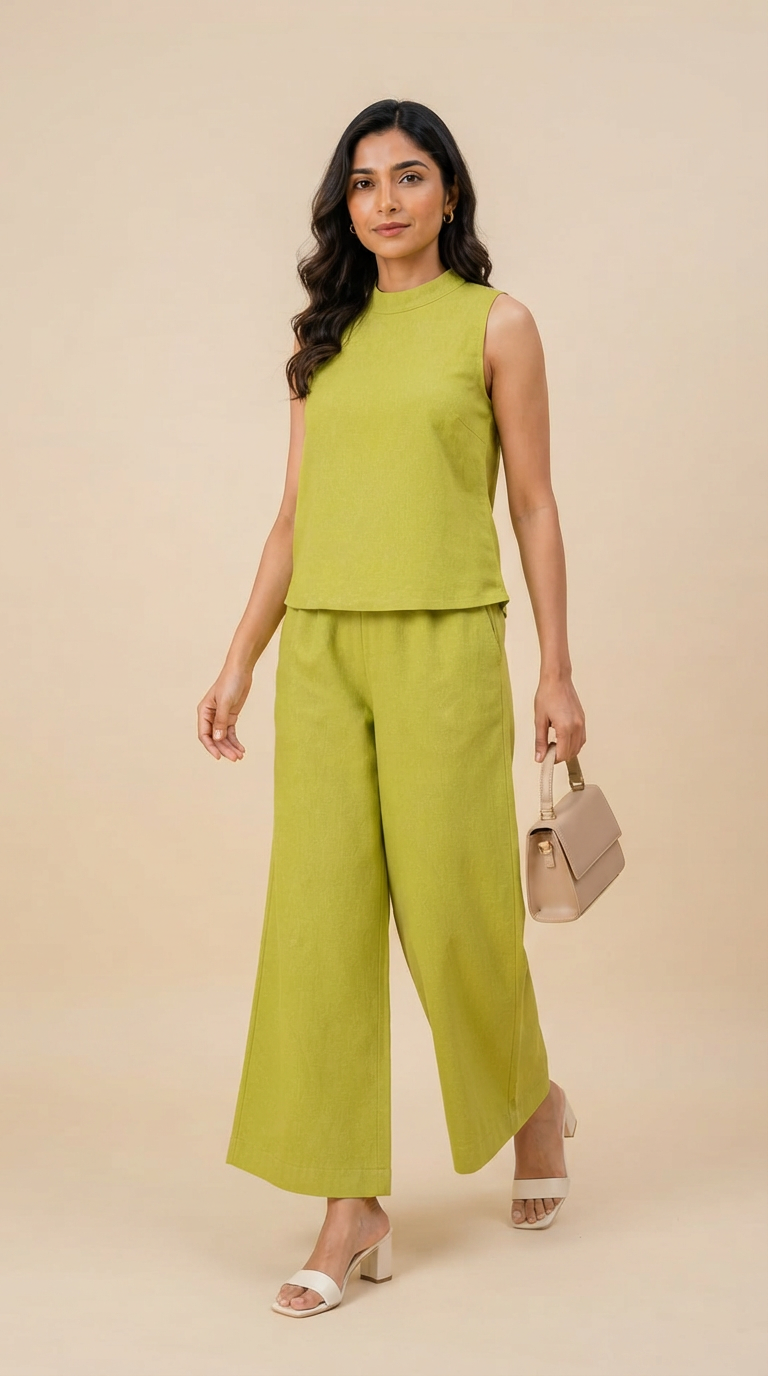 Green_Sleeveless_Coordset