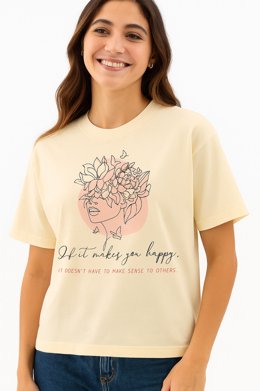 Happy Vibes - Oversized T-shirt