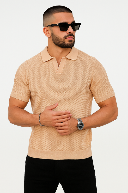 Light Brown Polo Shirt