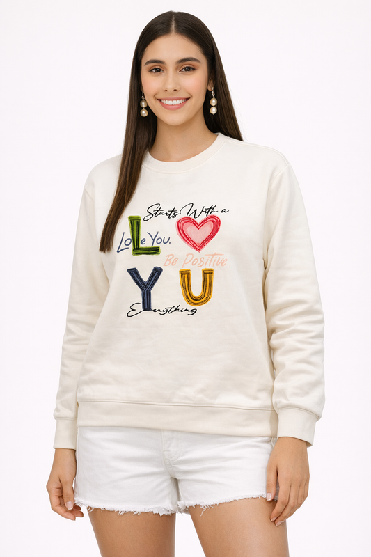 Off-white cotton full sleeves T-shirt