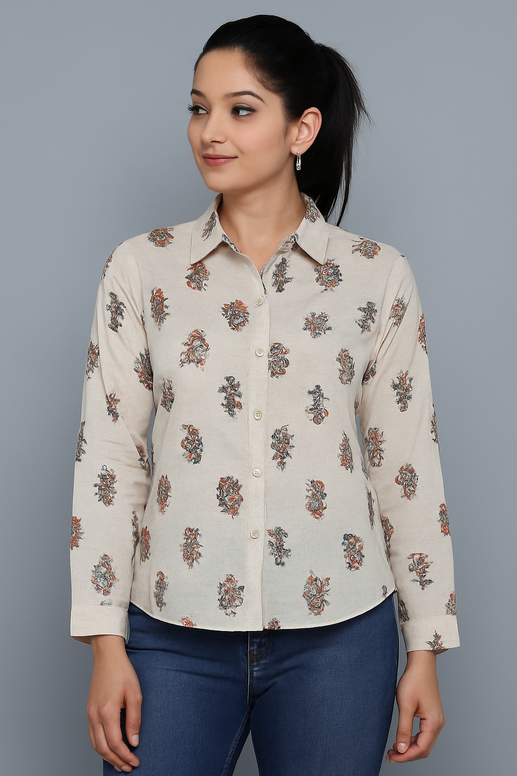 Cotton Printed Shirt