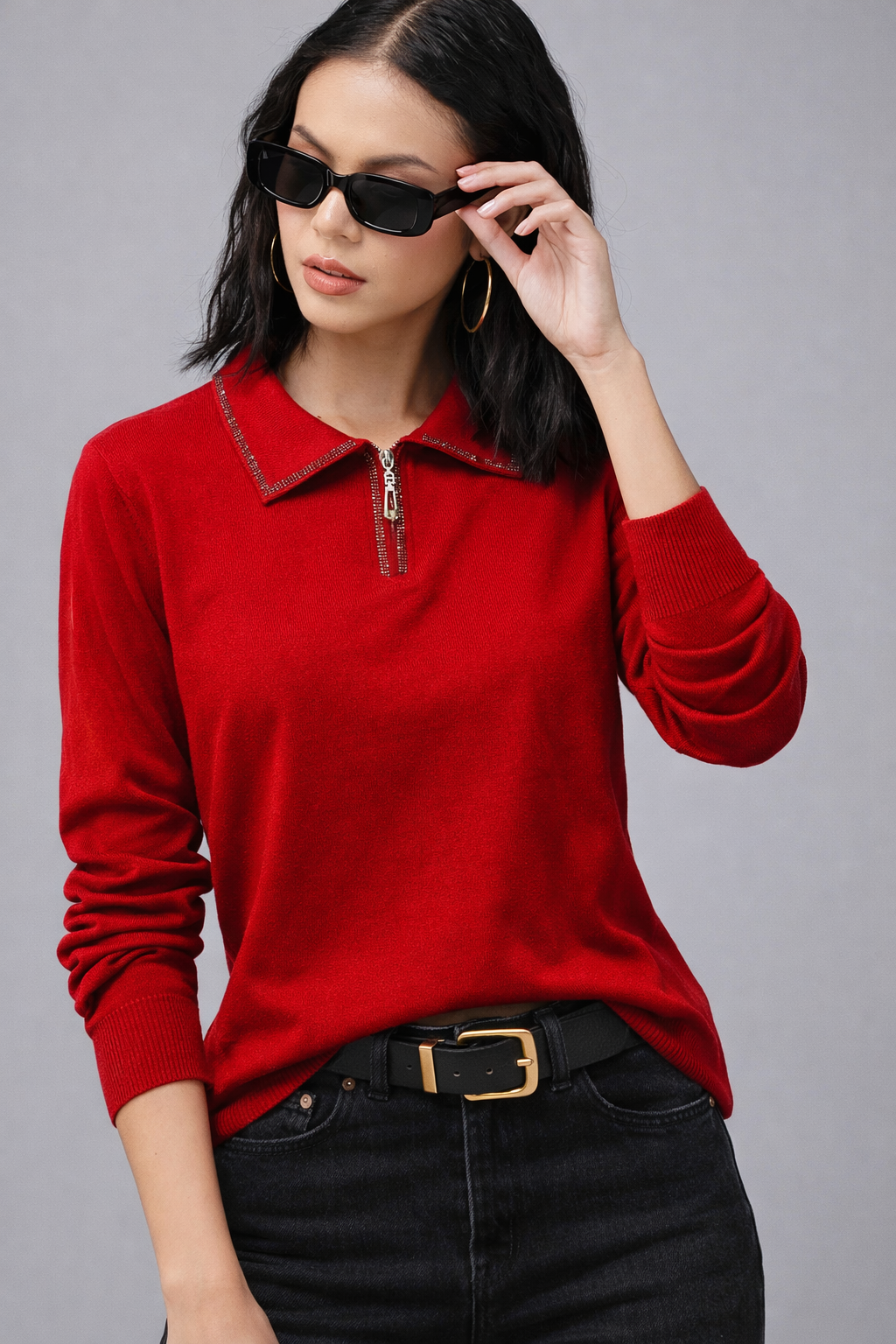 Cheery Red full sleeves T-shirt